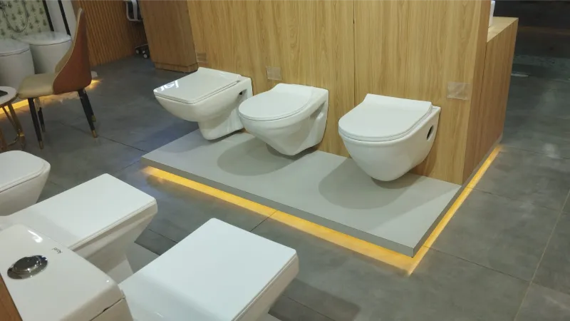 one piece western toilet